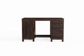 Woodwing Solid Sheesham Wood Study Table With 4 Drawers (Walnut Finish)